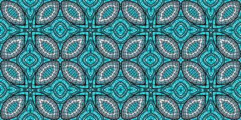 Colorful African fabric – Seamless pattern