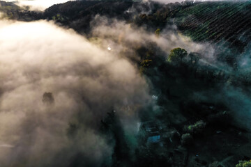 clouds over the river