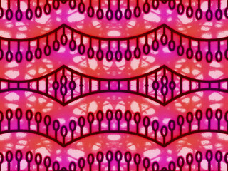 Colorful African fabric – Seamless pattern