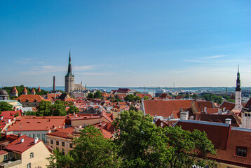 view of the town tallin esthonia