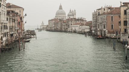 Historical building on the water in Venice