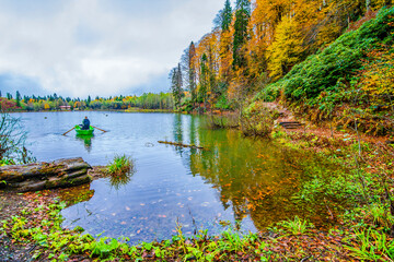 Borcka Karagol ( Black Lake ) in Artvin Province of Turkey