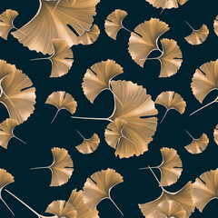 Seamles Leaves Pattern In Elegant Style