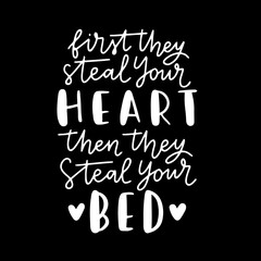 Cat and dog phrase black and white poster. Inspirational quotes about cat, dog and domestical pets. Hand written phrases about pet adoption. Adopt a dog or cat.