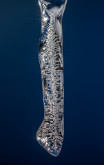 icicle with sunlight