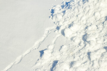 winter snowdrift cover sun ray