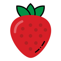 Obraz premium Strawberry Fruit Icon.
