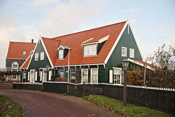 Fototapeta na wymiar A traditional village from Netherlands