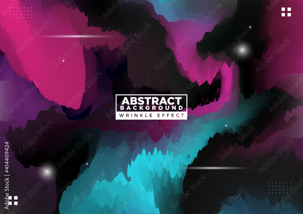 Poster abstract modern gradient background with wrinkle effect - premium vector