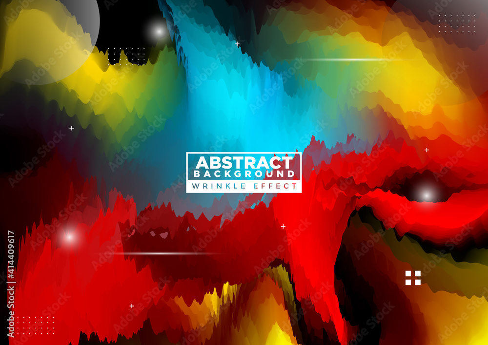 Poster abstract modern gradient background with wrinkle effect - premium vector