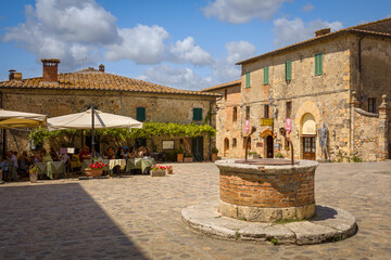 The main square, Monteriggioni, Italy © Maurizio De Mattei