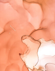 Abstract Ink Art. Fluid Artistic Wall.  Mix Airy