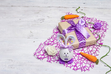 Obraz premium Handmade traditional Easter symbols concept