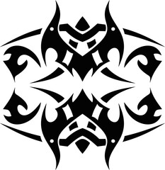 Vector symbol, ornament, tattoo. beautiful vector illustration. Drawings on the body, ancient symbols.