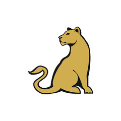 leoa female zoo wild animal lioness logo exclusive design inspiration