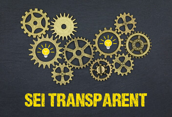 Sei transparent 