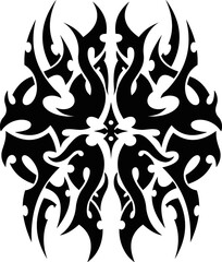 Vector symbol, ornament, tattoo. beautiful vector illustration. Drawings on the body, ancient symbols.