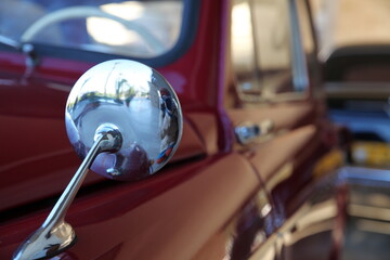 Details of a very old car