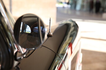 Details of a very old car