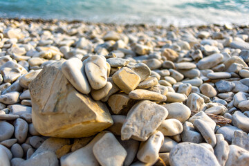 pebbles on the beach