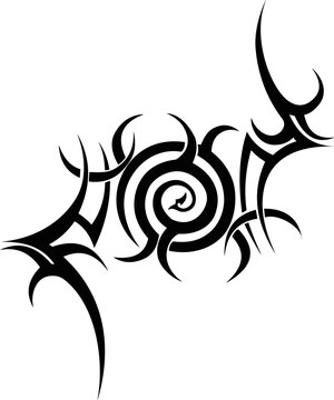 Vector symbol, ornament, tattoo. beautiful vector illustration. Drawings on the body, ancient symbols.