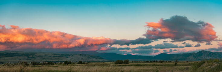 Fototapeta premium panorama with clouds