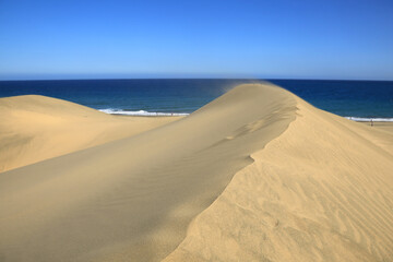 Fototapeta na wymiar Dünen von Maspalomas, Gran Canaria