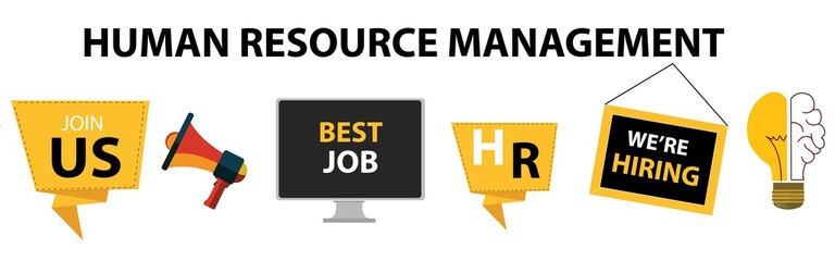 Set mix race hr managers holding we are hiring join us posters vacancy open recruitment human resources
