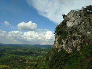 Blue sky in the mountains