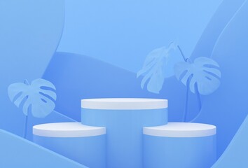 Abstract minimal scene,  geometric Stone and Rock shape 
 design for cosmetic or product display podium 3d render.