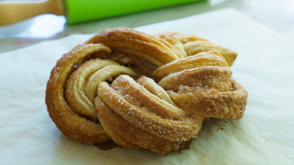 puff pastry twist. homemade cakes