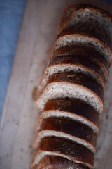 A rye bread is homemade natural yeast bread.