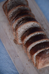 A rye bread is homemade natural yeast bread.