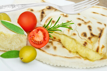 Italian style Cascione with cheese