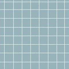 Seamless patterns. Grid background pattern. White-blue cell. Vector illustration design for print, banner, cover, web page, gift paper, fabric, wallpaper and decoration