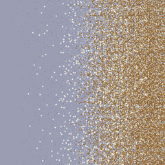 Festive background with small confetti. Abstract design with golden round sequins for greeting cards, invitations, banners, etc.