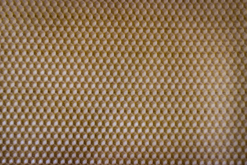 Beauty in nature. Wonderful geometric pattern of Wax foundation or honeycomb base.