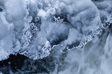 Ice on water