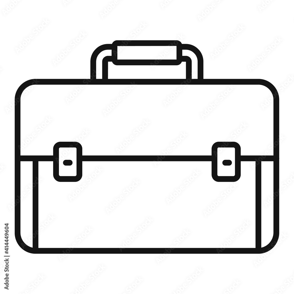 Aufkleber briefcase icon. outline briefcase vector icon for web design isolated on white background