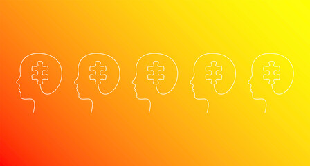 testa, puzzle, idea, colori, creatività, idee © xyz+