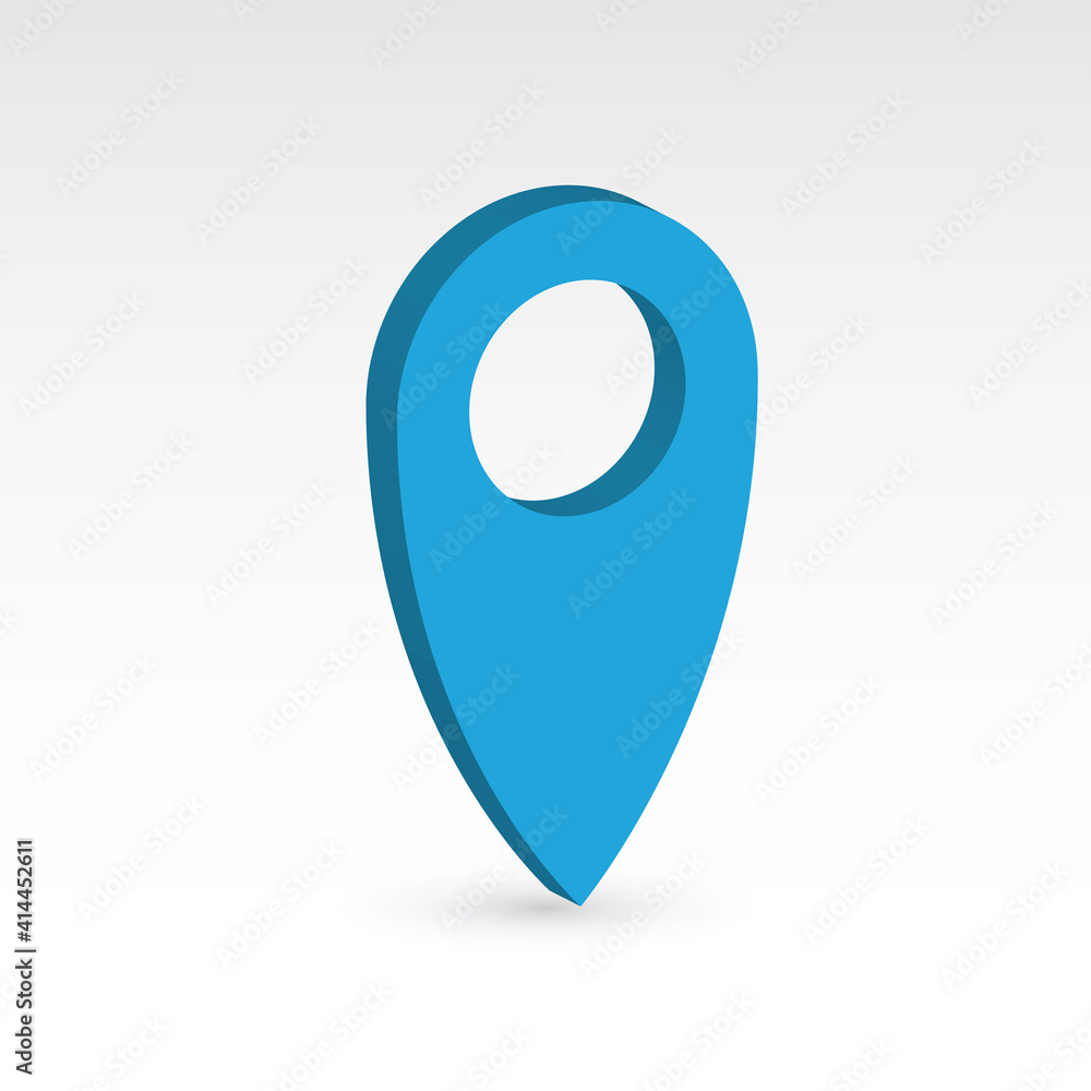 Aufkleber map pointer - 3d vector object