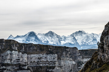 Eiger, Mönch, Jungfrau, berner Alpen, Justistal, Niederhorn, Sigriswiler Rothorn, Schweiz