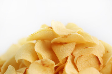 Fried Chiku is also known as Fried Ngaku or Arrowhead chips. Traditional snacks during Chinese New Year celebration.
