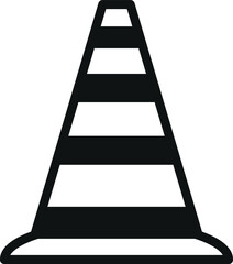 blue plastic box. traffic cone box icon vector