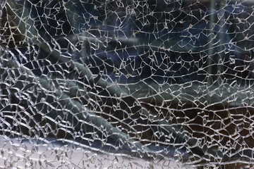 Abstract background texture broken glass.