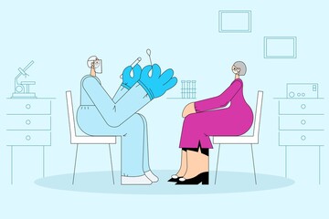 Healthcare and medical testing during COVID-19 outbreak concept