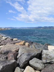 the seaside of Saint Tropez, French Riviera, Cote d Azur, France, April