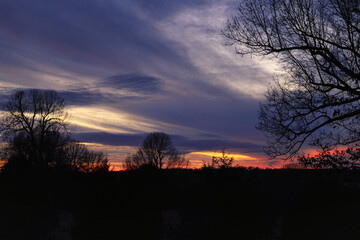 Obraz premium sunset in the mountains