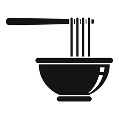 Bowl ramen icon. Simple illustration of bowl ramen vector icon for web design isolated on white background