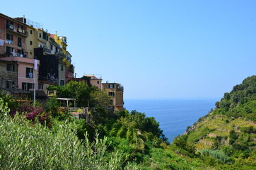 Fototapeta na wymiar Wonderful sea view in the Cinque Terre